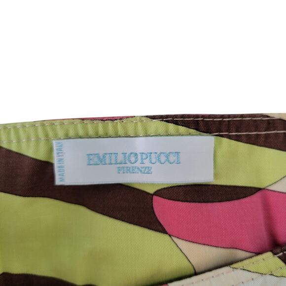 Vintage Emilio Pucci Mid Century Phicodelic Print Dress Size 6 Cotton Jersey - Picture 5 of 16